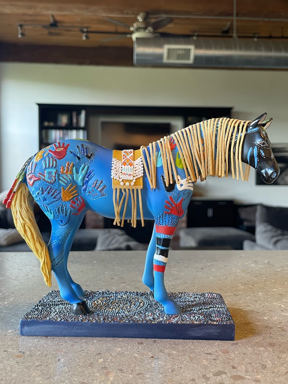 The Trail of Painted Ponies Vintage c. 2004 “Blue Medicine” Pony 2nd Edition